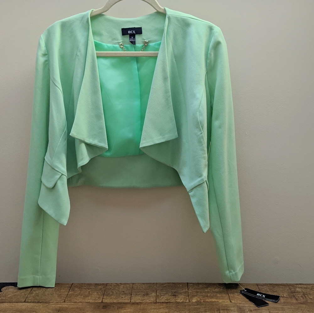 Light mid waist blazer jacket